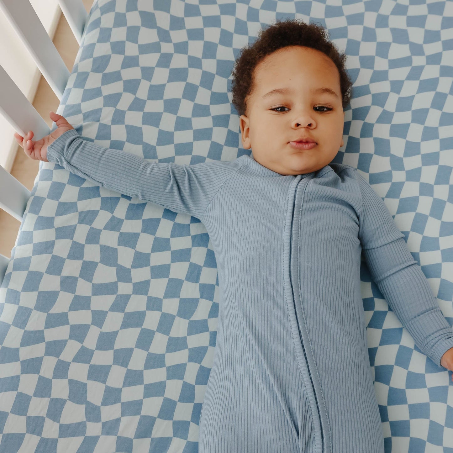 Copper Pearl Premium Knit Fitted Crib Sheet -| Miles